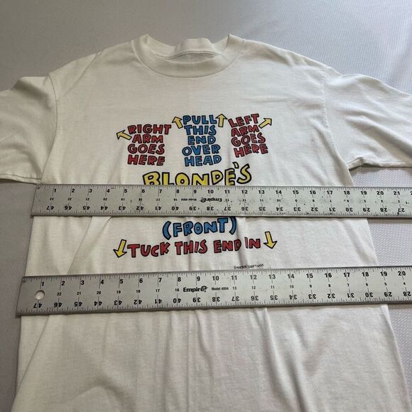 Blonde’s Single Stitch T-Shirt Vintage Size Medium See Measurements - Picture 4 of 6